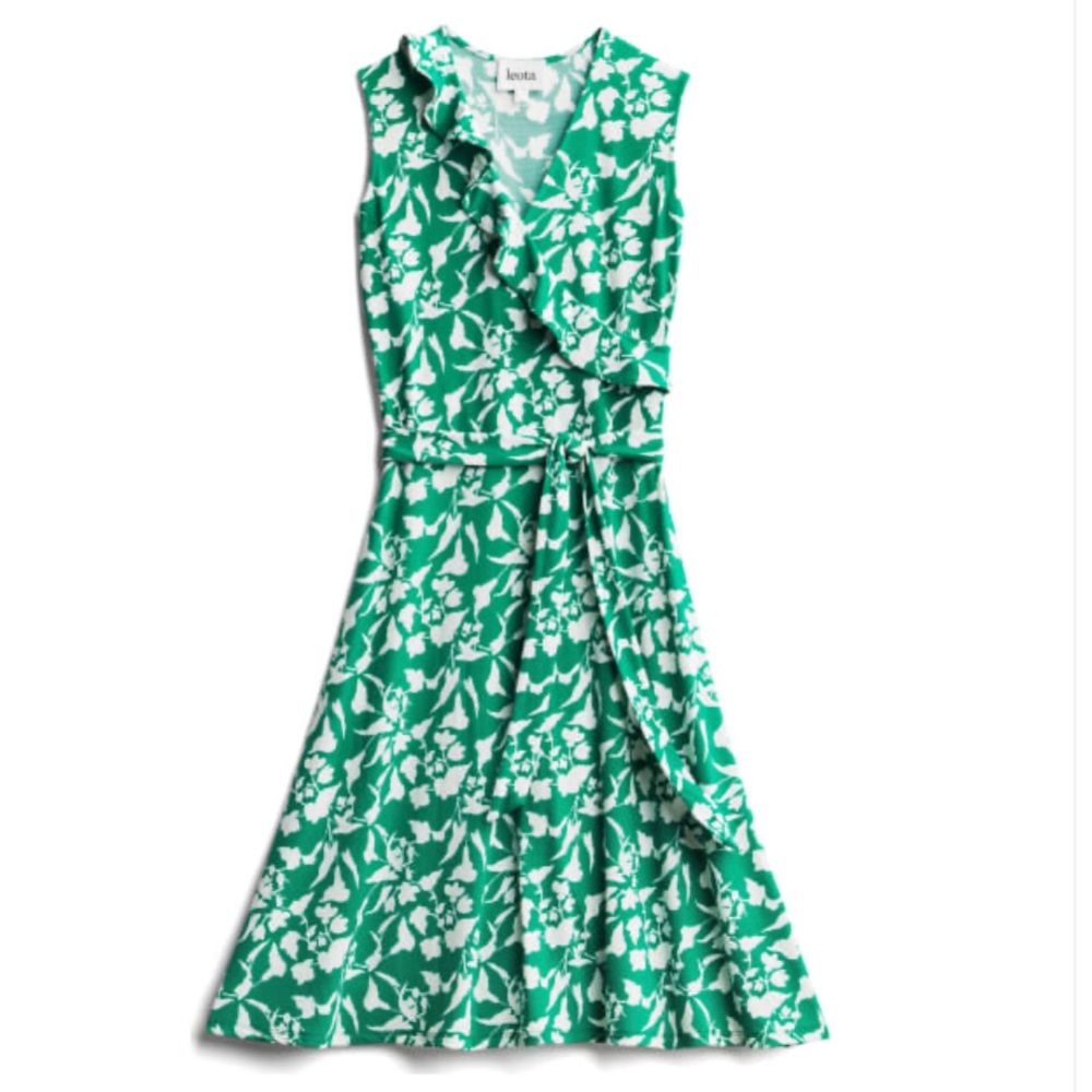Leota | Aneeka Knit Faux Wrap Dress | M